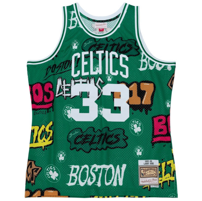 Jersey Swingman Slap Sicker Boston Celtics Mitchell & Ness 1985/86