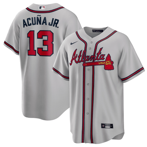 Jersey Atlanta Braves Gray Fan