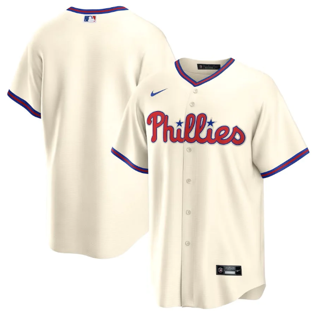 Jersey Philadelphia Phillies Creme Fan