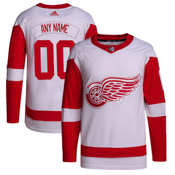 Jersey Detroit Red Wings White