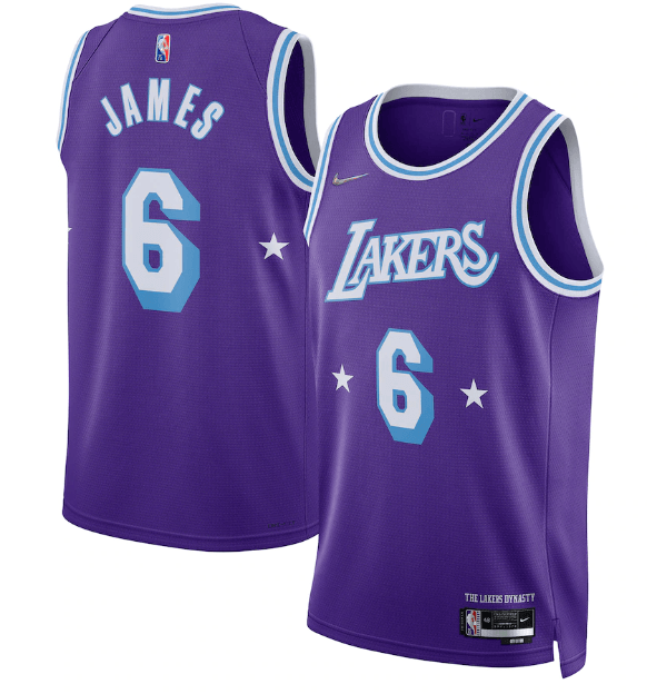Jersey Los Angeles Lakers City Edition Diamond 75th