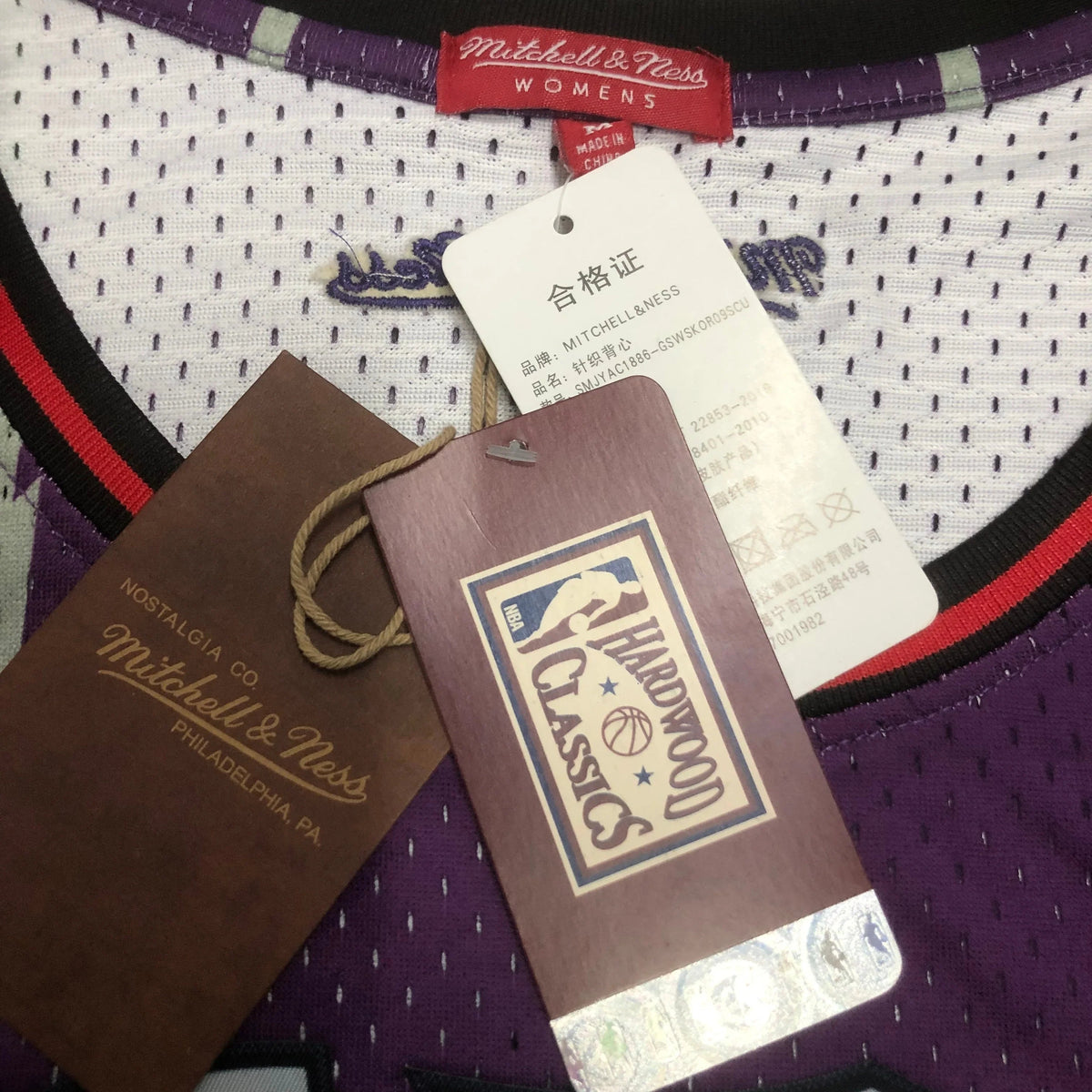 Jersey Cropped Carter Toronto Raptors Mitchell & Ness Hardwood Classics