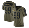 NFL Los Angeles Rams Vapor Limited Jersey Blue Salute To Service 2021