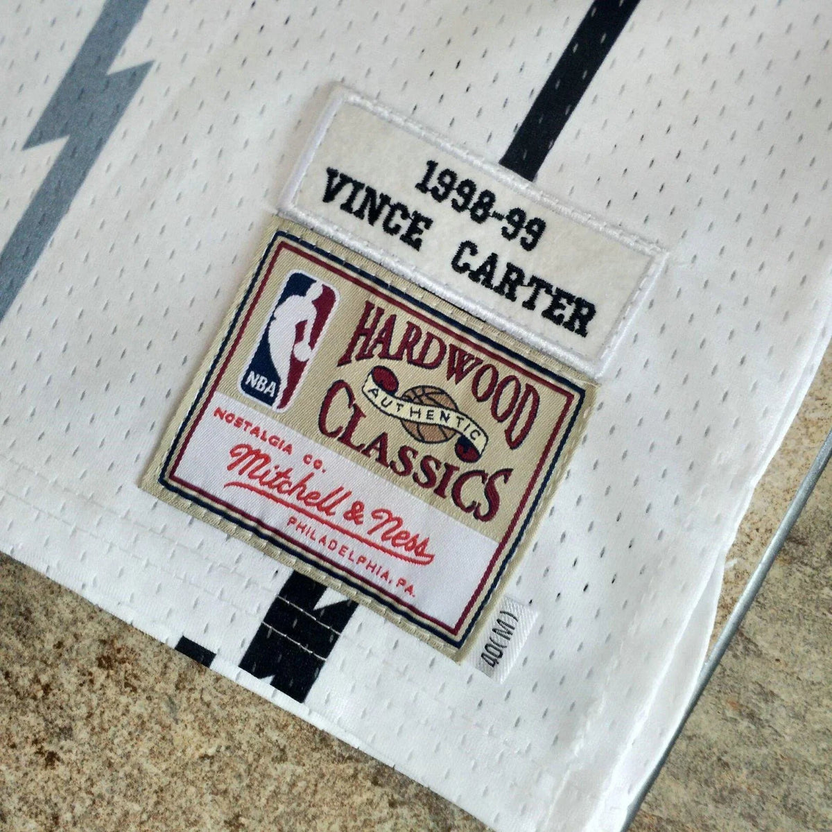 Jersey Authentic Toronto Raptors Mitchell & Ness Hardwood Classics White 1998-99