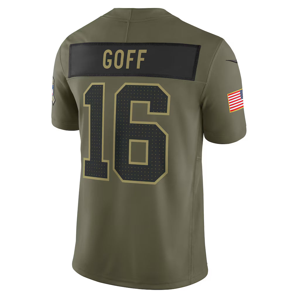 NFL Detroit Lions Vapor F.U.S.E. Limited Jersey Salute To Service 2025