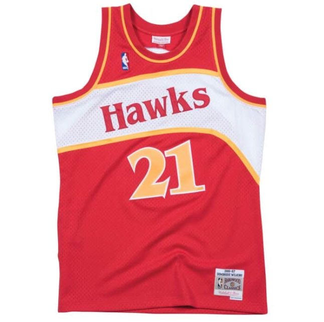 Jersey Swingman Atlanta Hawks Mitchell & Ness Hardwood Classics 1986/87