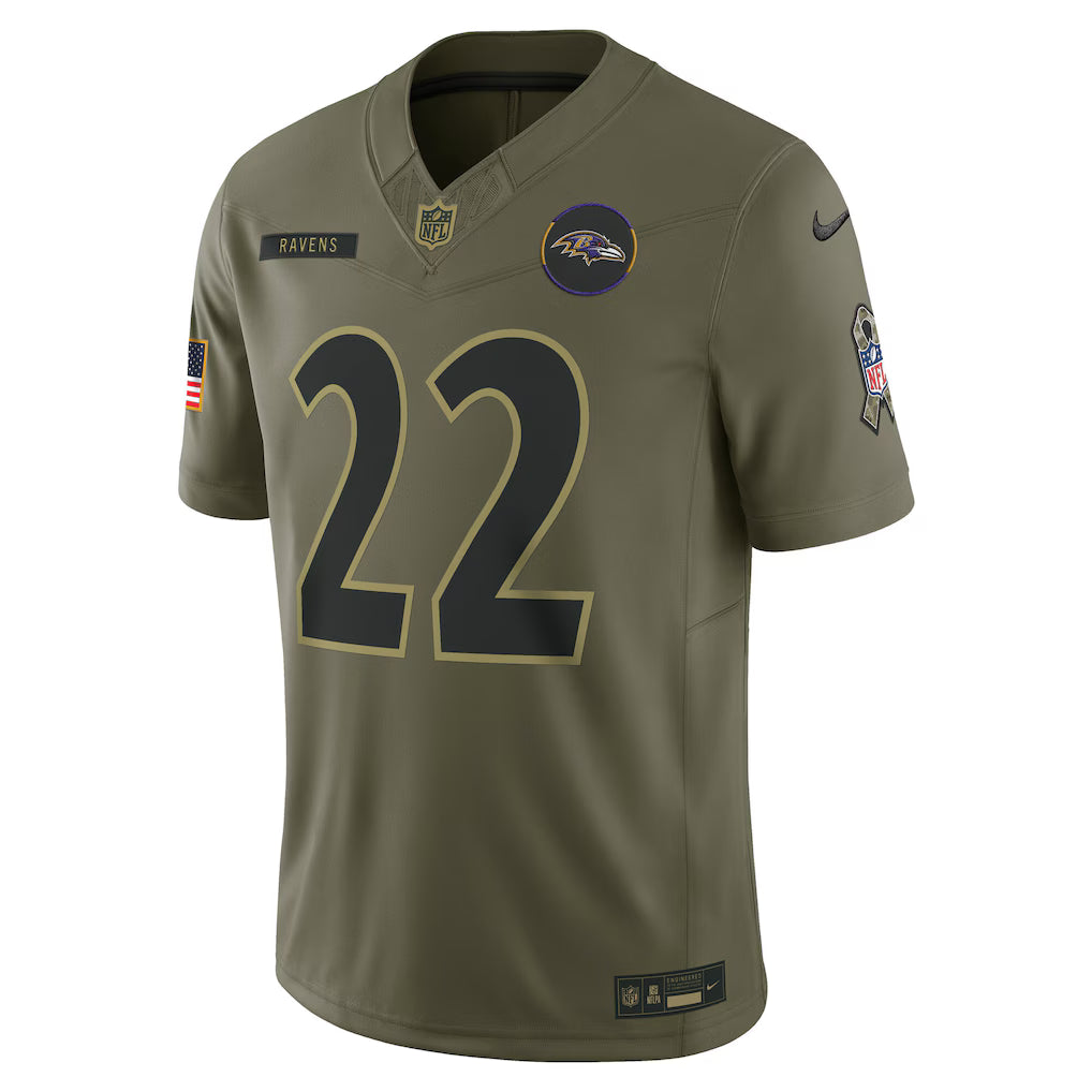 NFL Baltimore Ravens Vapor F.U.S.E. Limited Jersey Salute To Service 2025