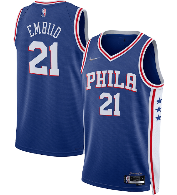 Jersey Philadelphia 76ers Icon Edition Diamond 75th