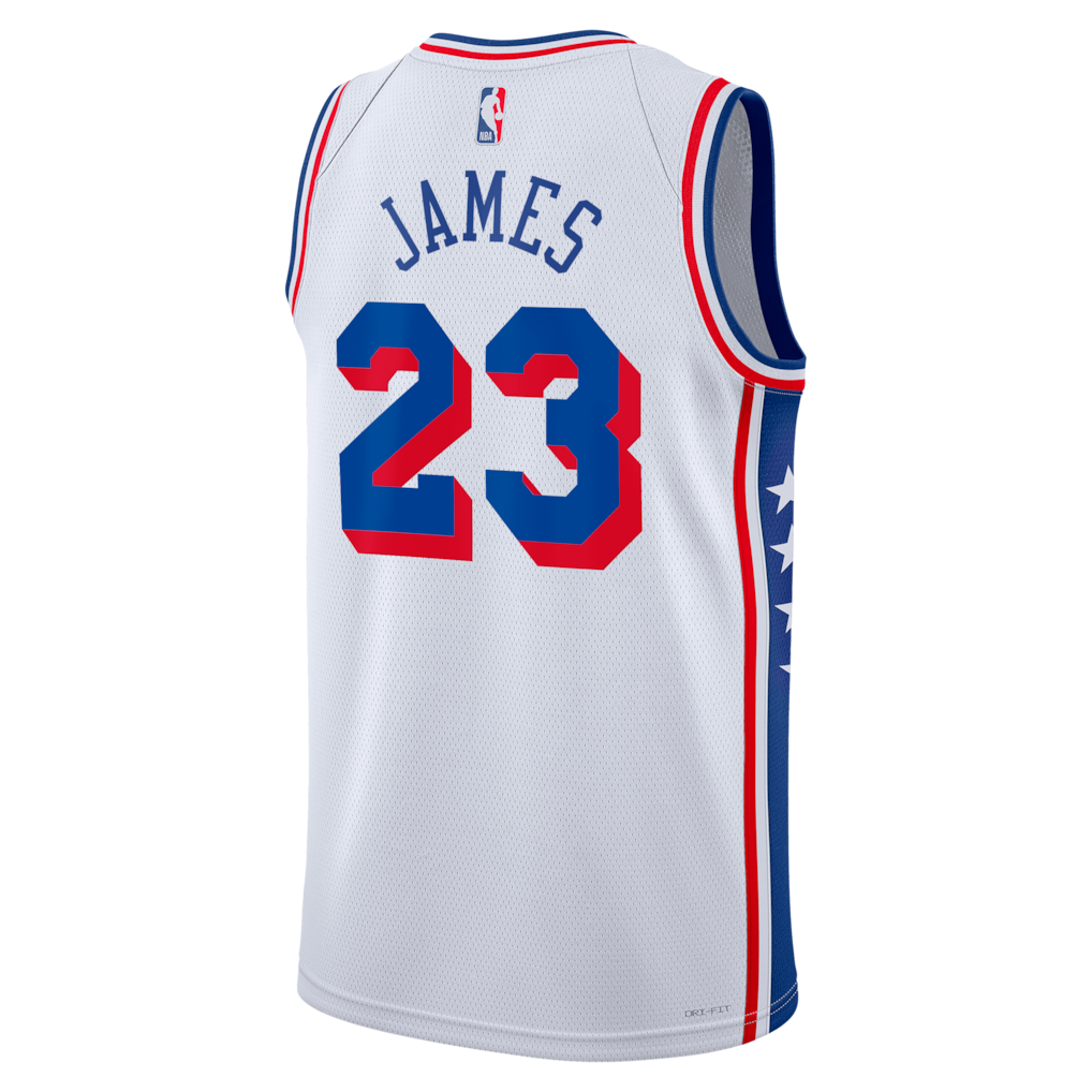 Jersey NBA Philadelphia 76ers Association Edition LeBron James