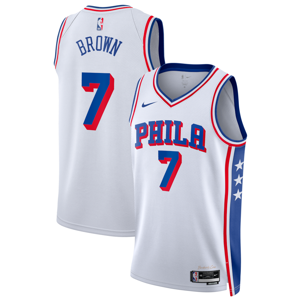 Jersey NBA Philadelphia 76ers Association Edition Jaylen Brown