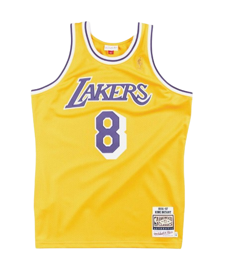 Jersey Authentic Los Angeles Lakers Mitchell & Ness Hardwood Classics 1996/97