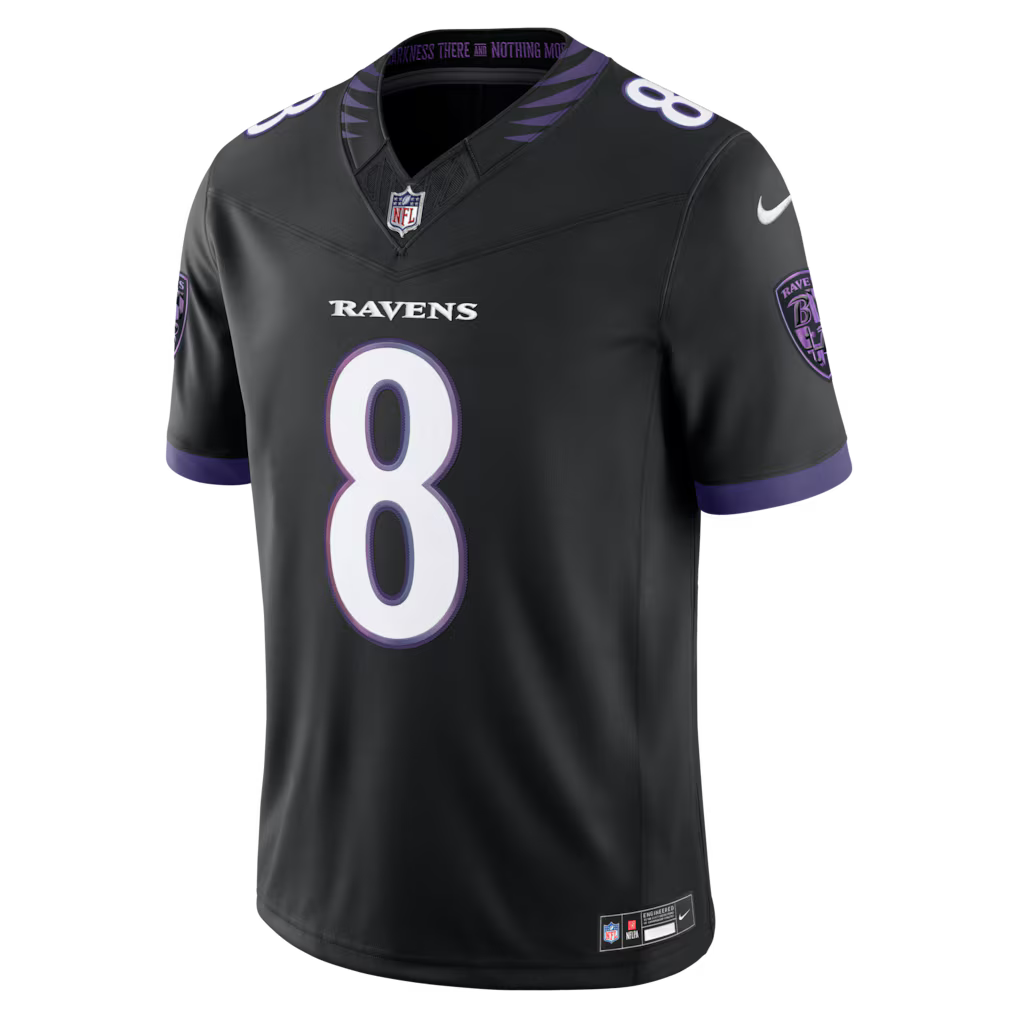 NFL Baltimore Ravens Vapor F.U.S.E. Limited 26/27 Jersey Black