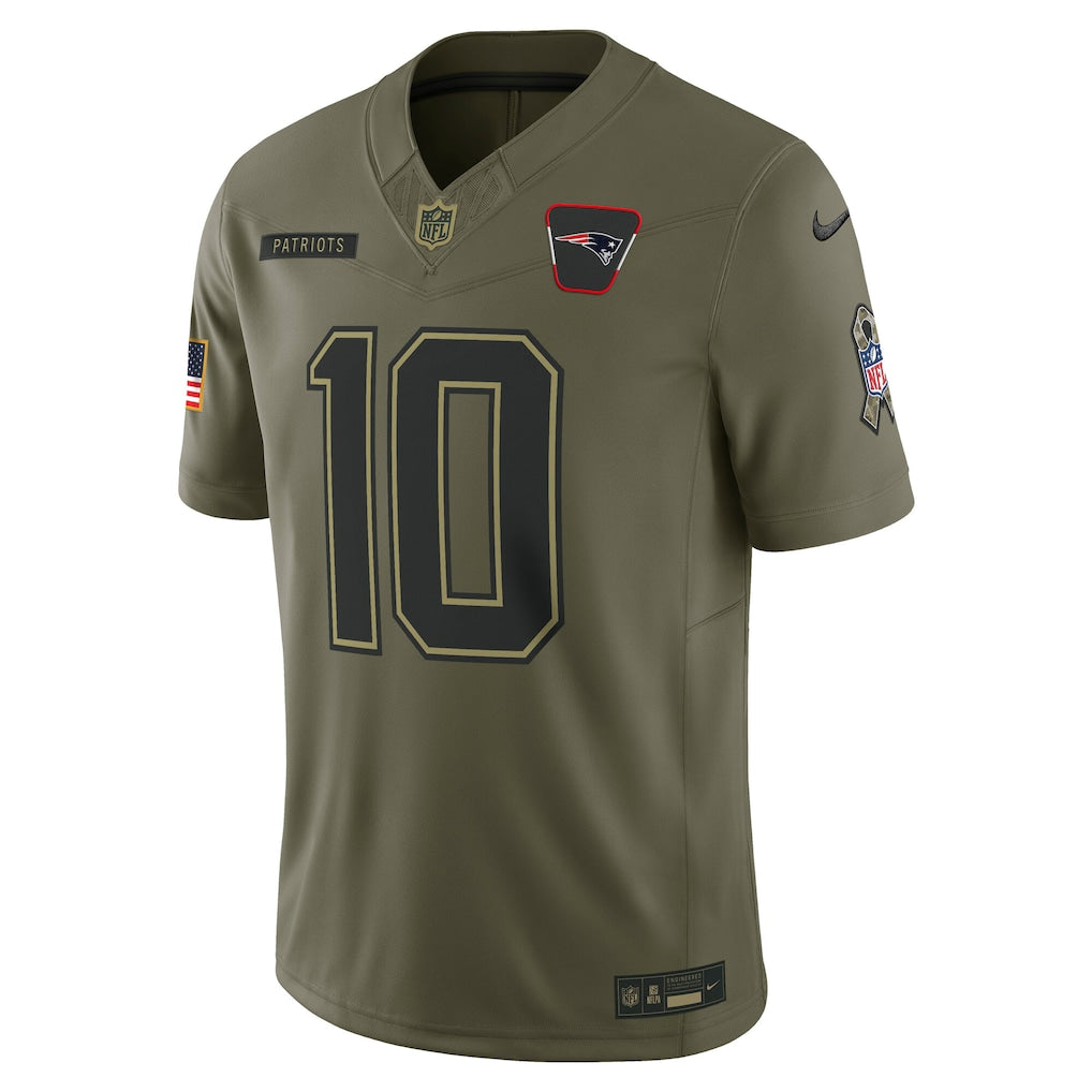 NFL New England Patriots Vapor F.U.S.E. Limited Jersey Salute To Service 2025