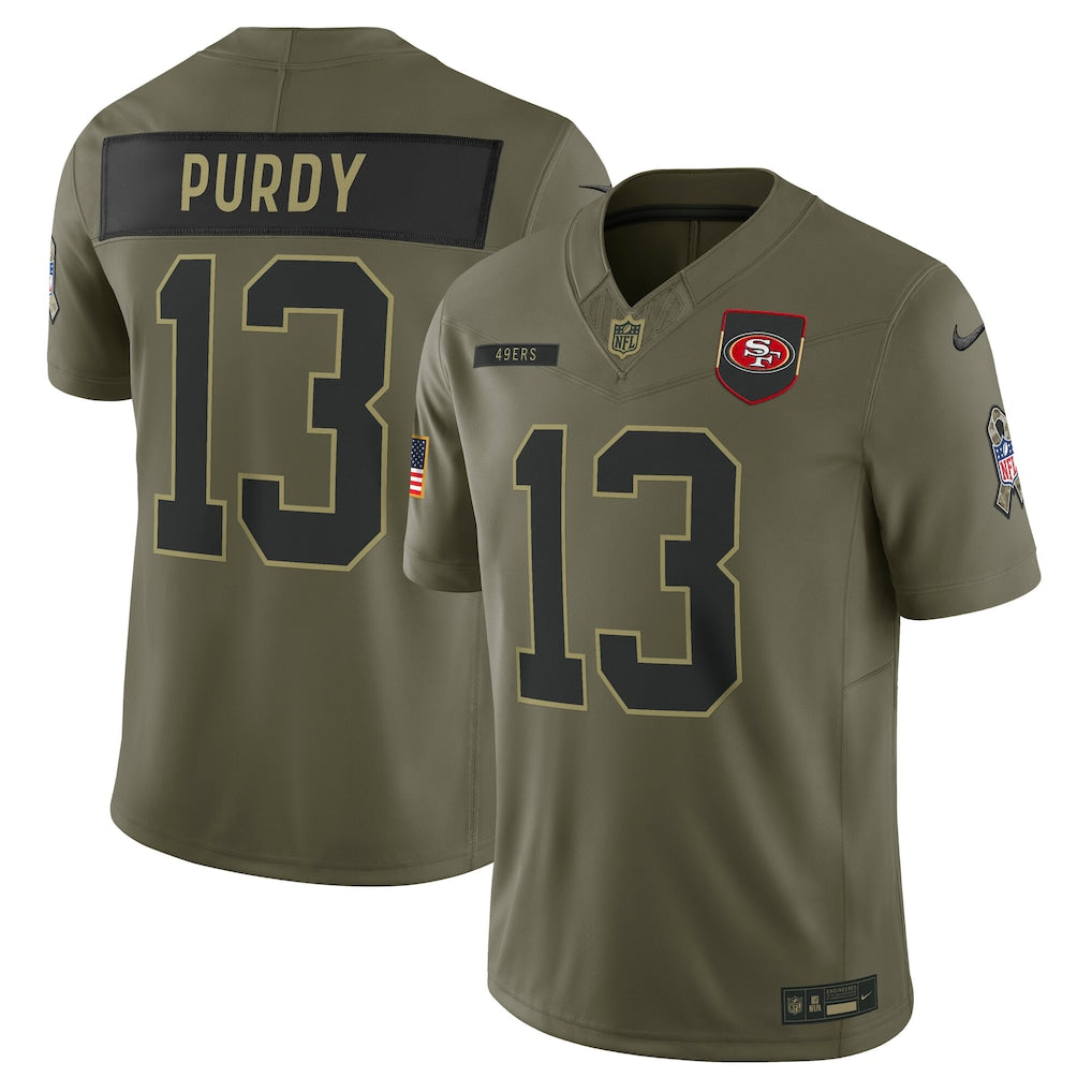 NFL San Francisco 49ers Vapor F.U.S.E. Limited Jersey Salute To Service 2025
