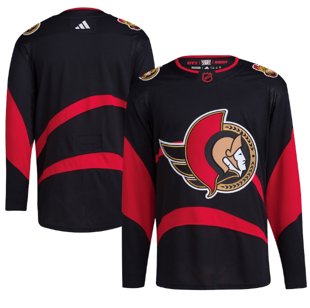 NHL Ottawa Senators Reverse Retro 2.0 Jersey Black