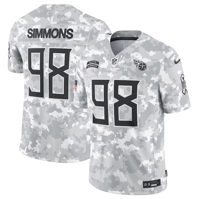 NFL Tennessee Titans Vapor F.U.S.E. Limited Jersey Salute To Service