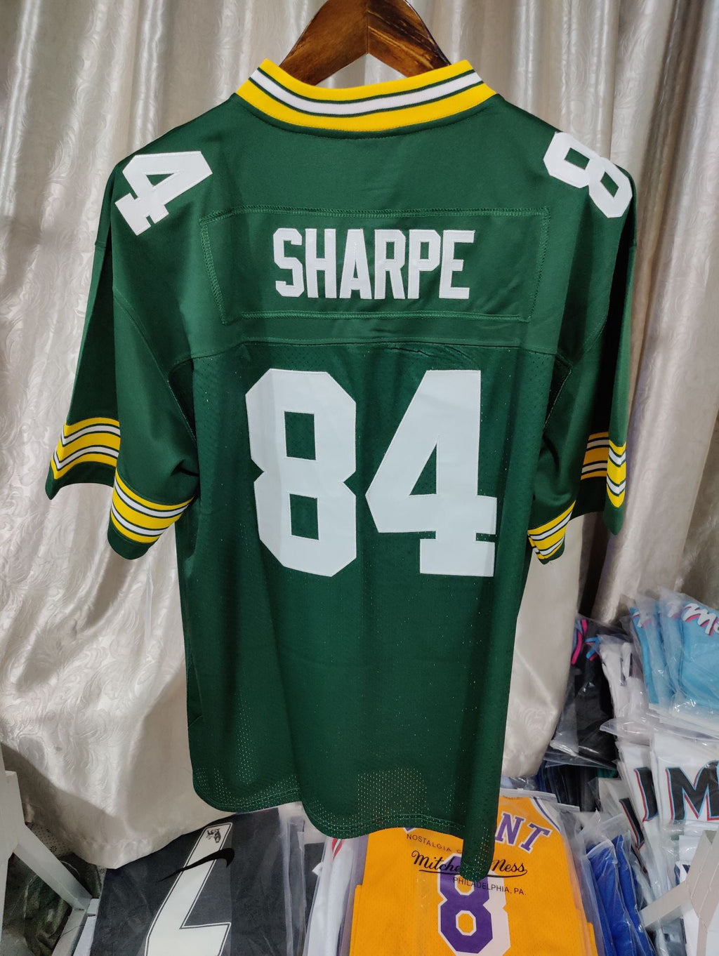 Jersey Green Bay Packers Mitchell & Ness Throwback Green