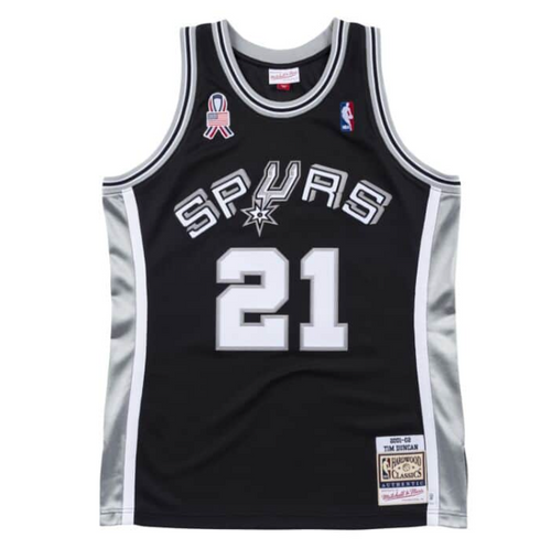 Jersey Authentic San Antonio Spurs Tim Duncan 2001/02
