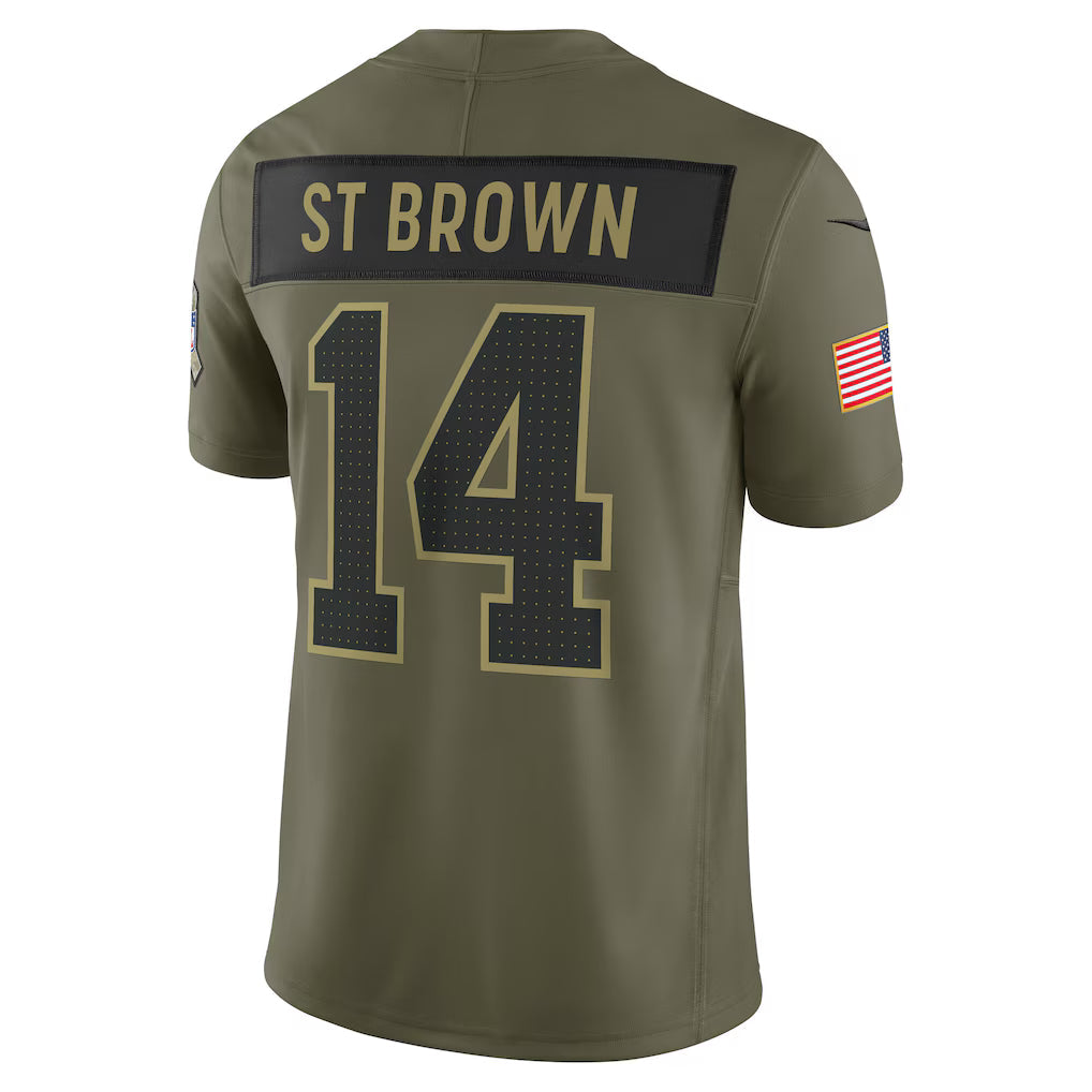 NFL Detroit Lions Vapor F.U.S.E. Limited Jersey Salute To Service 2025